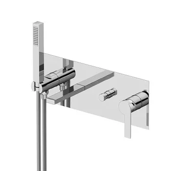 Смеситель встроенный для ванны с ручной лейкой Gattoni Color, хром 8005/80C0