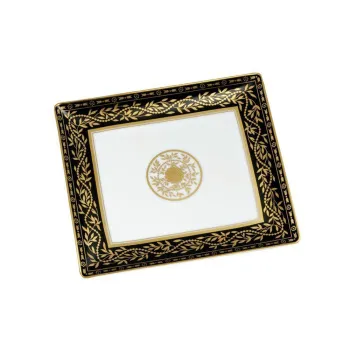 Поднос керамический THG Marquise Noir Decor Or A7F-A02-4612 белый