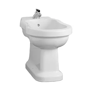 Биде напольное Devon&Devon Blues 56х34.5 с 1 отверстием под смеситель белый IBBID1FBLUES