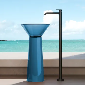 Раковина напольная Dea Design Pedestal Basin d480хh900, royal blue DD2022 480 R7