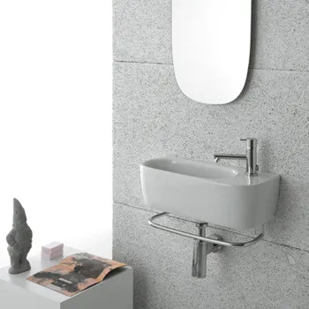 Раковина Globo Genesis 50х22х15 см, 1 отв., подвесная, белый GE046.BI*1