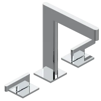 Смеситель для раковины THG Icon-x Metal &agrave; Manettes U7H-A02-151 хром