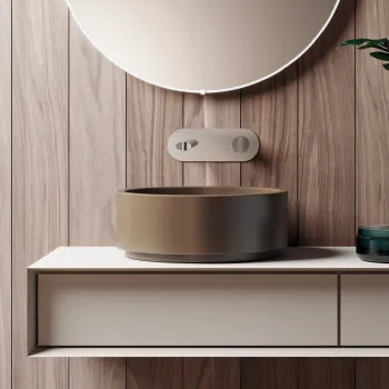 Раковина накладная круглая Kerasan Oke 40хH15, bruno matte 554188