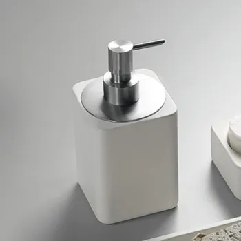 Дозатор для мыла Agape Surf, подвесной, хром/белый ACOM0633ZA