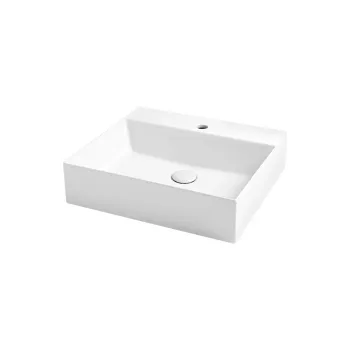 Раковина подвесная Azzurra Elegance Squared 50х45см с 1 отв. под смеситель, белый ELLP050450QMBI/(EQA50M bi)*1