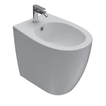 Биде напольное Globo 4ALL 54х36 см, с 1 отв. под смеситель, с системой скрытого крепежа, белый MD011.BI*1