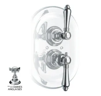 Смеситель для душа Nicolazzi Dames Anglaises Внешняя часть термостата на 3/4 4909CR18