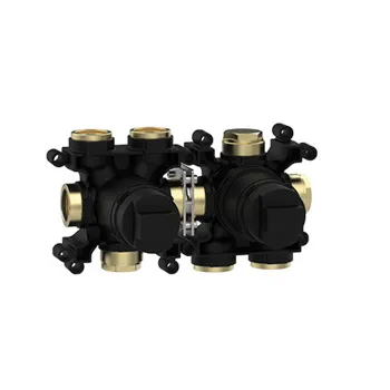 Встраиваемая часть однорычажного смесителя с переключателем Almar на 3 положения, горизонтальный модуль, E186902