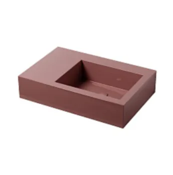 Раковина накладная Cielo I Narcisi NALAMDXSF CO 76 см правая красный