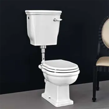 Унитаз напольный Artceram Hermitage HEC005 01 00 с крепежом в комплекте, белый/хром