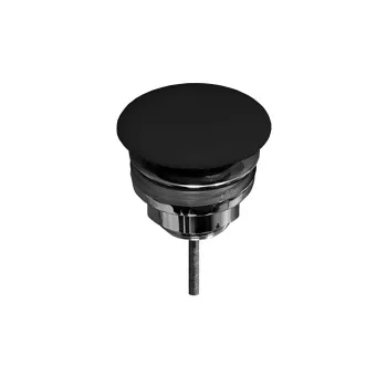 Донный клапан Kerasan клик-клак, покрытие керамика, черный глянцевый 923304