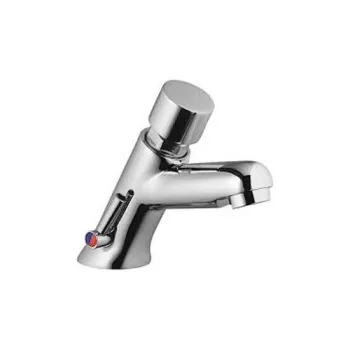 Смеситель Nofer 07003.M с кнопкой для умывальников, хром