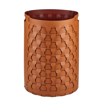 Круглая корзина для белья ADJ Dubai D40xH57, коньяк/бордо 57618