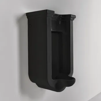 Писсуар подвесной с сифоном и комплектом крепежей Kerasan Waldorf черный 413004nero lucido