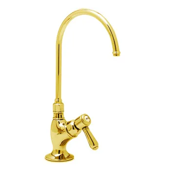 Излив с запорным вентилем для питьевой воды Nicolazzi El Capitan Mini gold 1635GO11