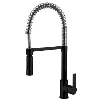 Смеситель для кухни Fima Carlo Frattini Kitchen на 1 отверстие, Mast, H48, чёрный матовый F3147/1NS