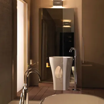 Раковина отдельностоящая Kerasan Aquatech 60, с креплением и сифоном, белый 374201