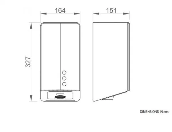 Сушилка для рук Nofer FUGA EVO UVC (матовая) 01831.UV.S