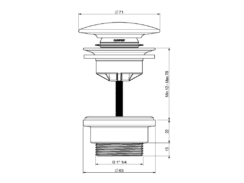 Выпуск clic-clac Hatria комплектующие A0Y7A801