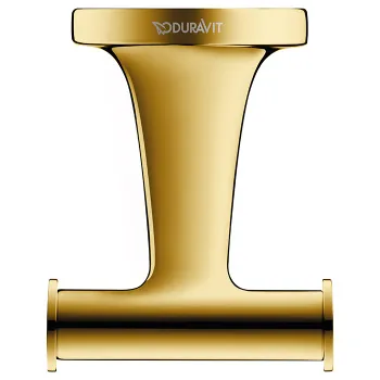 Duravit Starck T Двойной крючок настенный, цвет: Gold Polished