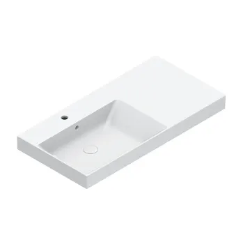Раковина Catalano Zero 100x50 чаша слева, с 1 отв, белый глянцевый 121041001