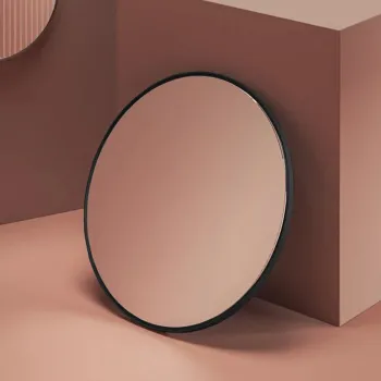 Зеркало Artceram Look 85, в металлической раме с LED-подсветкой и сенсорным выключателем, черный матовый ACS016 17