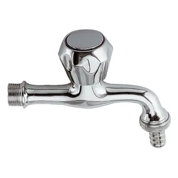 Вентиль Remer 1000-2000 водоразборный 1/2" хром носик со уцером RR 52EX