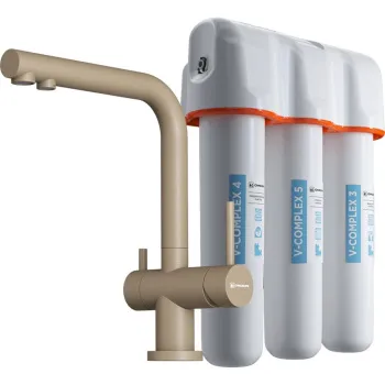 Смеситель для кухни Omoikiri Nagano CA-P с фильтром карамель 4217.8028P