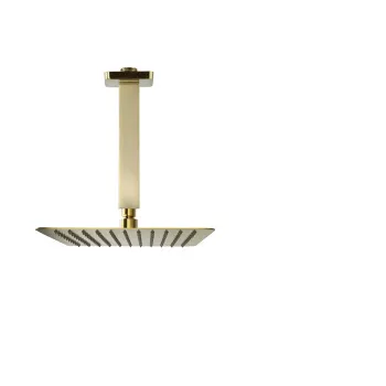 Верхний душ Ramonsoler потолочный квадратный нержавеющая сталь золото BVKRK300OC