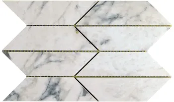 Мозаика Imola Ceramica The Room MK.Trapeze PAT WH LP 6.5mm 18,5x32,2