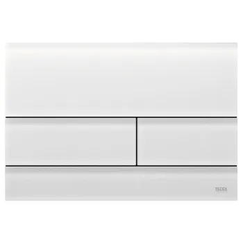 TECEsquare II. Панель смыва, стекло белое сатинированное