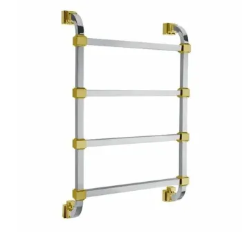 Полотенцесушитель водяной Margaroli Concerto 7324704CON 81x53 хром/золото