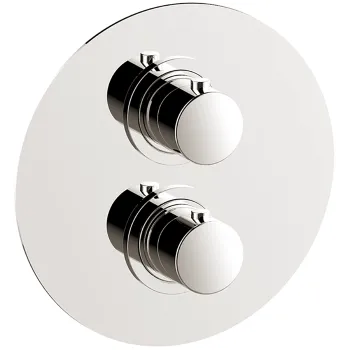 Cмеситель для душа Cisal Slim термостат, 2 положения, никель полированный SM0181002B