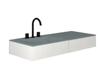 Раковина встраиваемая Cielo Milano MILA PL 120 см голубой