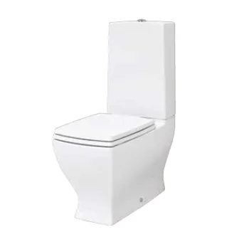 Унитаз моноблок Artceram Jazz ACA006 73 с креплением, белый/золото