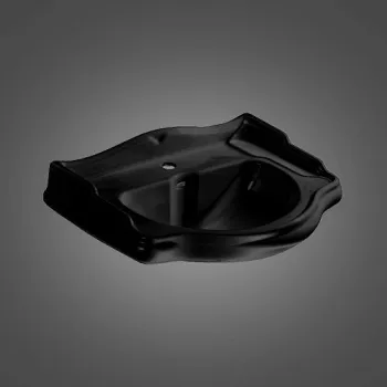 Колонна под умывальники Kerasan Retro 55/69/73, черный глянцевый 107004