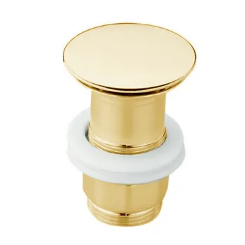 Донный клапан Cisal 1 1/4 для раковин без перелива, золото ZA00161024