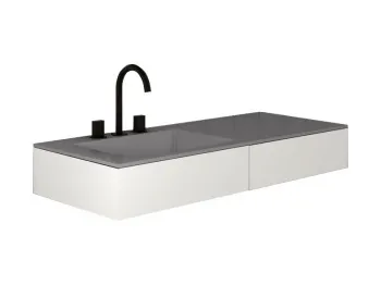 Раковина встраиваемая Cielo Milano MILA CM 120 см серый