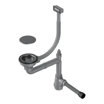 Сифон для мойки Omoikiri WK-1C-GM вороненая сталь 4956474