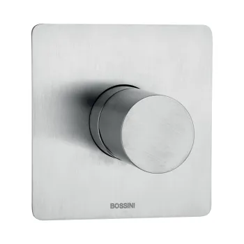 Внешняя часть Bossini Nobu из нерж.стали для монорычажного встраиваемого смесителя Nobu на 1 выход..цвет Mat brushed S.S.