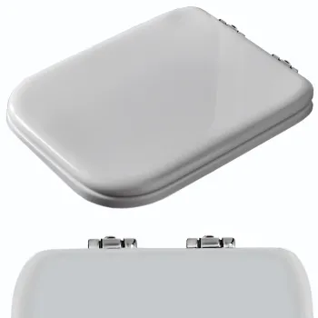 Сиденье для унитаза Kerasan Waldorf белый/хром, микролифт 418801