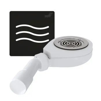 Сифон для душевых поддонов RGW S-016-1 Волна Черный 90 мм 502411161-04