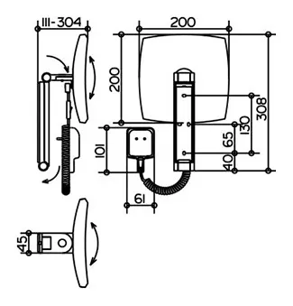 Косметическое зеркало Keuco ilook move 20 17613019001 с подсветкой