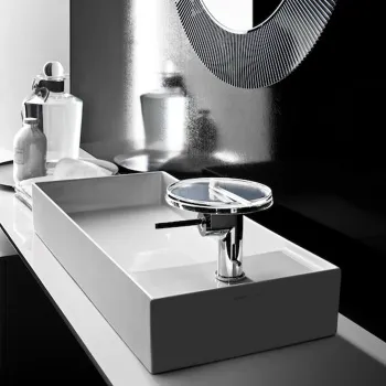 Laufen Kartell Раковина-чаша 750х350х120мм без перелива, без отв. под смеситель, со скр. сливом, цвет: белый