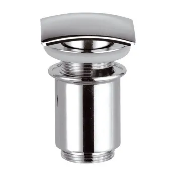 Донный клапан для раковины без перелива с квадратной пробкой Daniel Complementi click-clack хром A738 cr