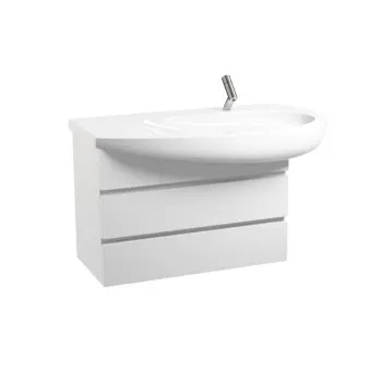 Laufen Alessi One Тумба под раковину 8.1497.6, 730х320х475мм, с 2 выдвиж. ящиками, цвет: белый глянцевый