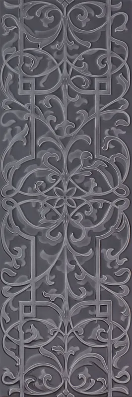 Плитка Villeroy&Boch 1335AN91 Декор Mon Coeur антрацит 30*90