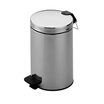 Ведро для мусора Keuco Plan 4988070000 с крышкой и педалью, 5 л, нержавеющая сталь