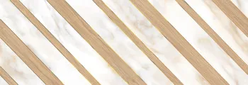 Керамическая плитка Eletto Ceramica Calacatta Oro Calacatta Oro Chevron 24.2x70 24.2x70 см 587882001
