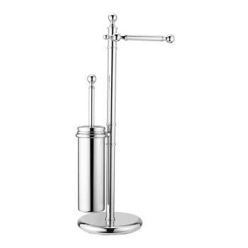 Напольная стойка Cisal Arcana с ершиком и держателем т/б, хром AR09095021